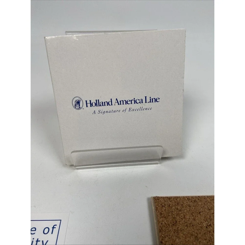 Holland America Line Blue Delft Royal Goedewaagen Cruise Tile Coaster Souvenir